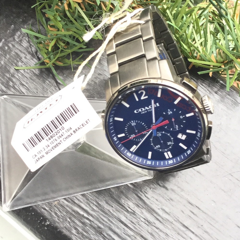 Coach Bleecker Grey Chronograph Watch
